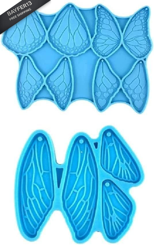 1Pc Casting Molds Butterfly-Wing Silicone Pendant Resin Making 1