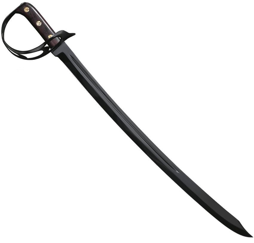 Never Unarmed 1917 Standard Cutlass 25" 1055HC Steel Blade w/Brown Wood Handle