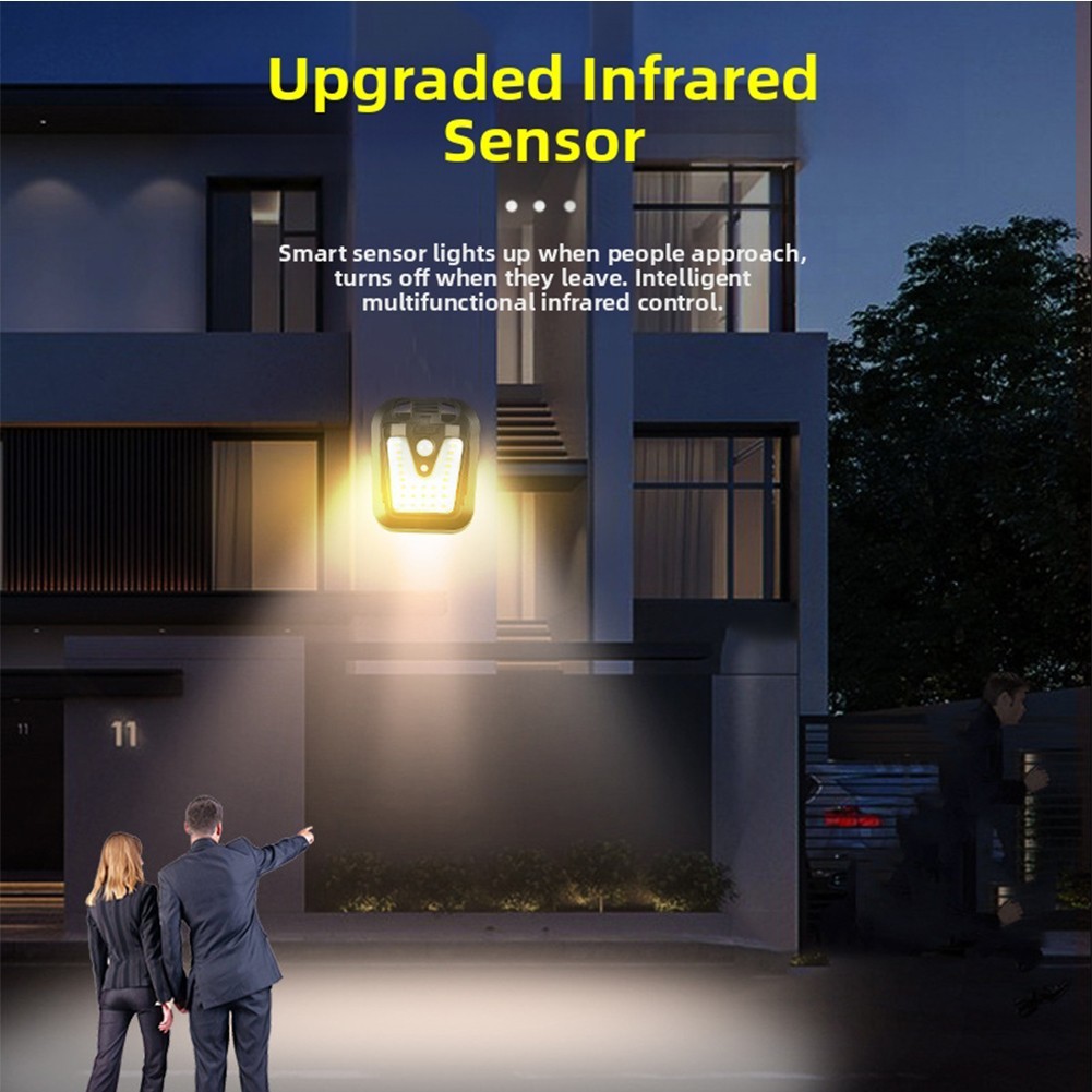 Solar Powered Clip On Wall Light with Motion Sensor for Courtyard Lighting