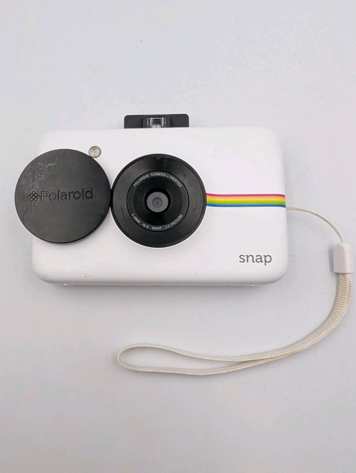 Polaroid Snap Instant Digital Camera Built in Printer White POLSP01 Working!