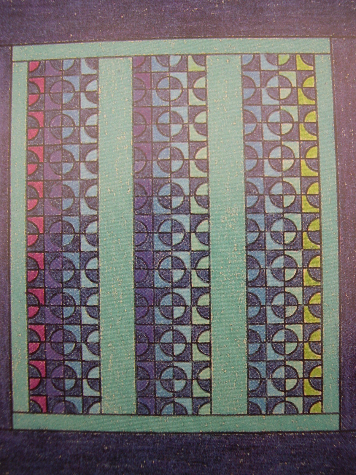 Mill Wheel Quilt Pattern Spinning Spools w/uncut plastic templates