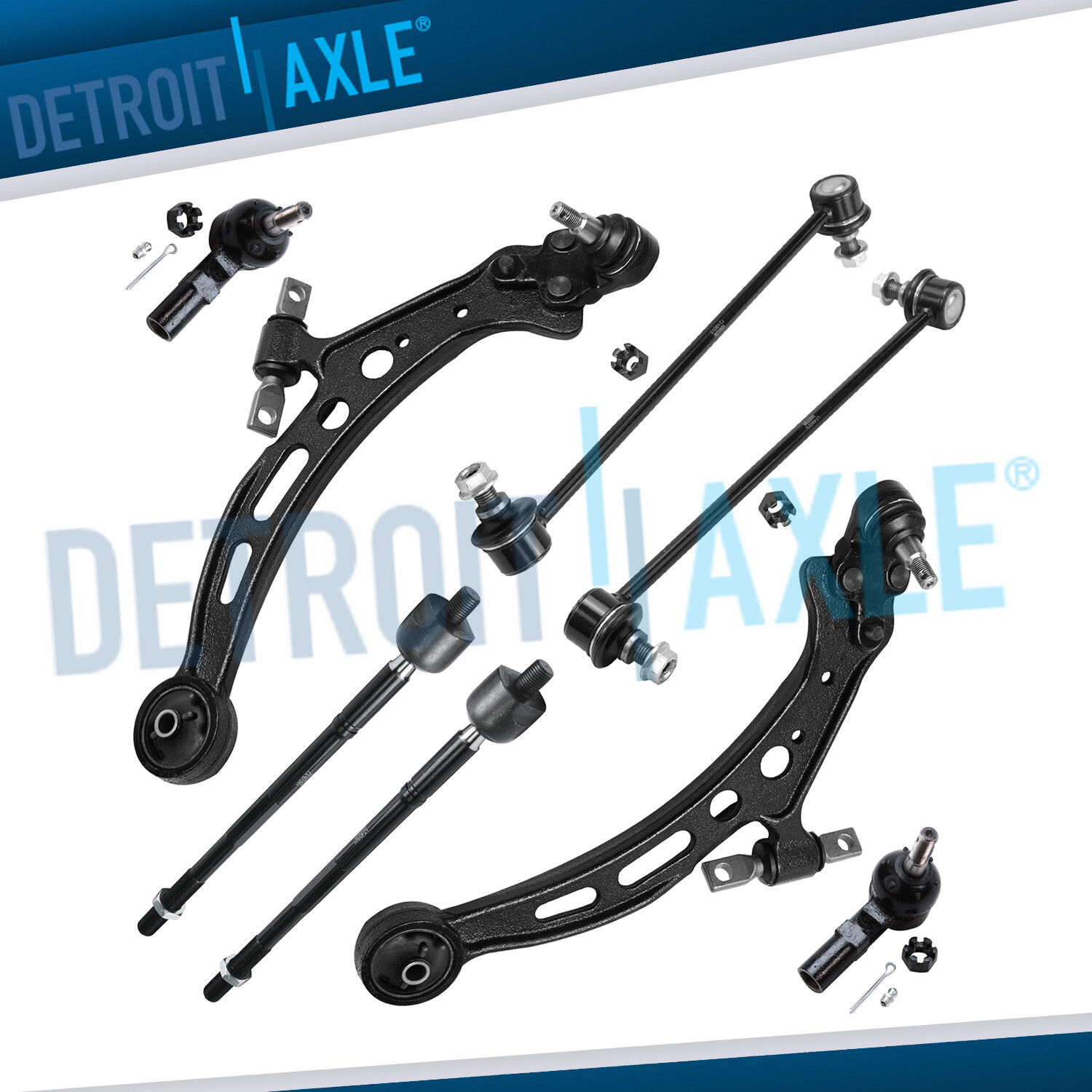 8pc Control Arms Tie Rods Sway Bars Links For Lexus ES300 Toyota Avalon Camry