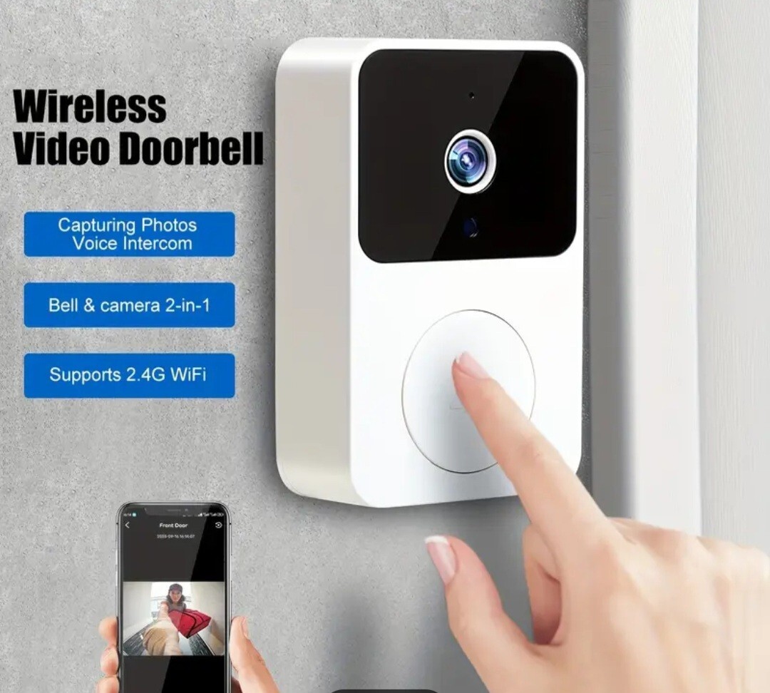 NEW SMART DOORBELL CAMERA VISUALIZABLE X9 BRAND WIFI WHITE WIRELESS