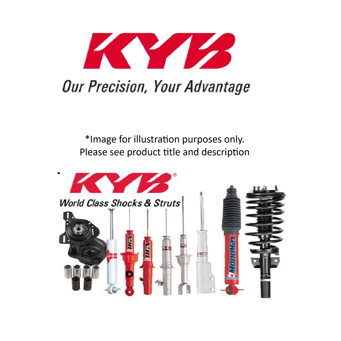 KYB Front Shock Absorber Dust Cover Kit Fits Peugeot 407 2.0 HDi 2.2 2.7