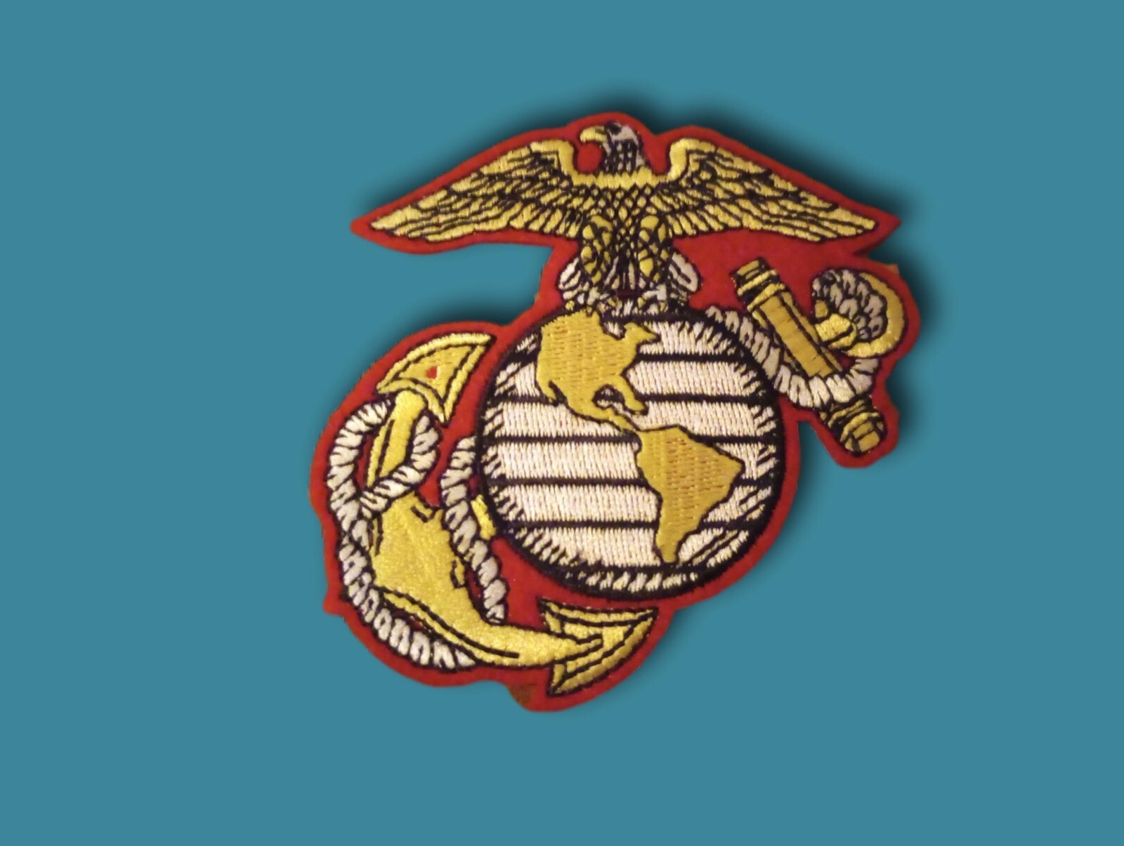 U.S.MILITARY MARINE CORPS HAT JACKET PATCH EGA FULL COLOR USA MADE 3" X 3"