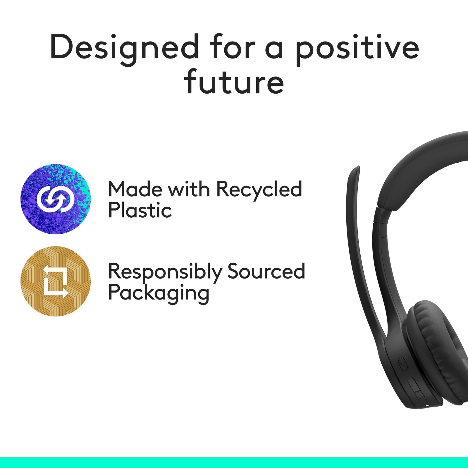 Logitech Zone 305 Wireless Bluetooth Headset With Microphone Black 981-001457