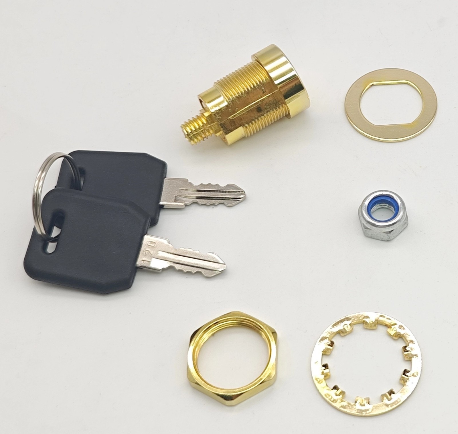 Armstrong Replacement Lock for Stack-On Safes, Brass Finish