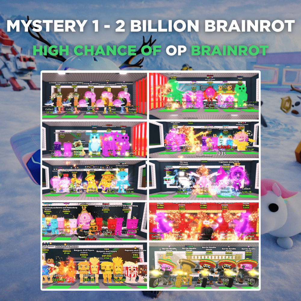 Cheap Mystery Brainrot Value | Steal a Brainrot (SAB) Secret Item Bundle 1B 2B