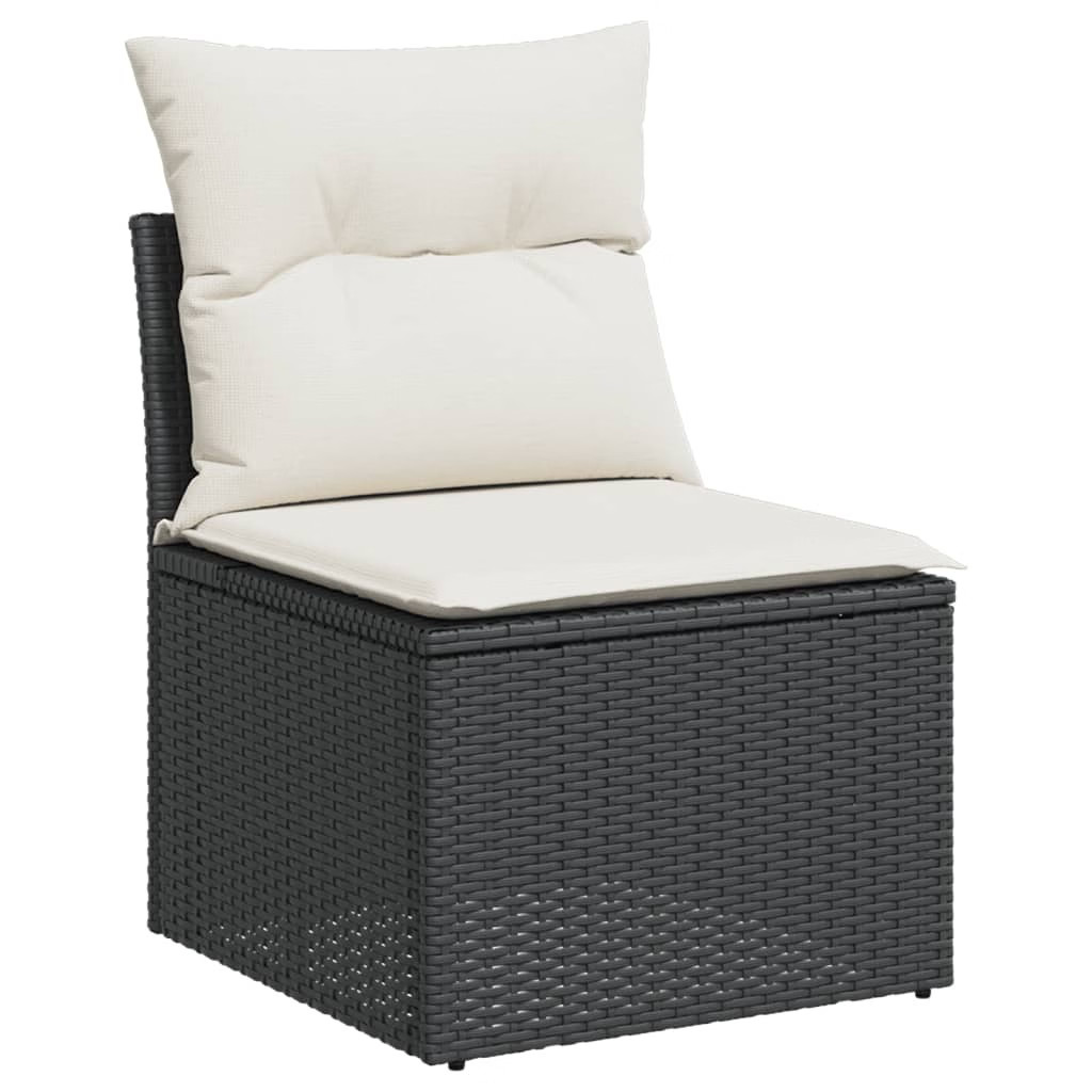 Garden Sofa Set Black