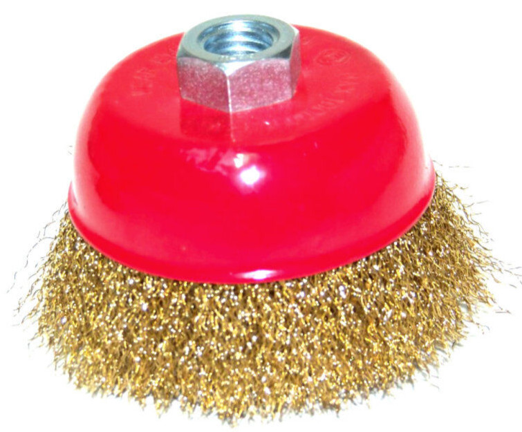 4" Cup Wire Wheel Brush 5/8" X 11 NPT Arbor Fits Most Angle Grinders 8500 rpm