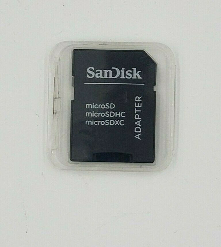 3x SanDisk Micro SD to SD Card Adapters + Hard Case – New