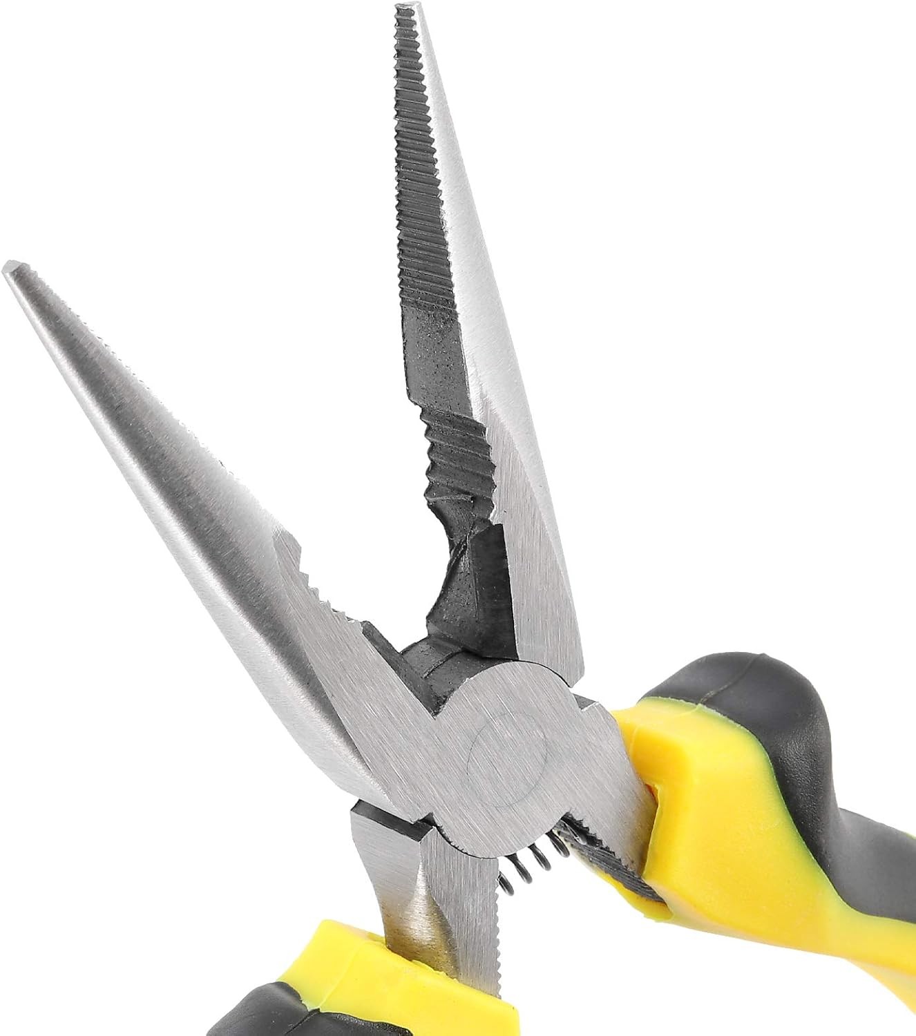 12 Pack 6 Inches Needle Nose Pliers with Wire Cutter and Spring, Black