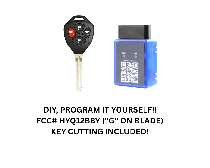 DIY OEM BUNDLE FOR TOYOTA CAMRY REMOTE KEY HYQ12BBY, G CHIP