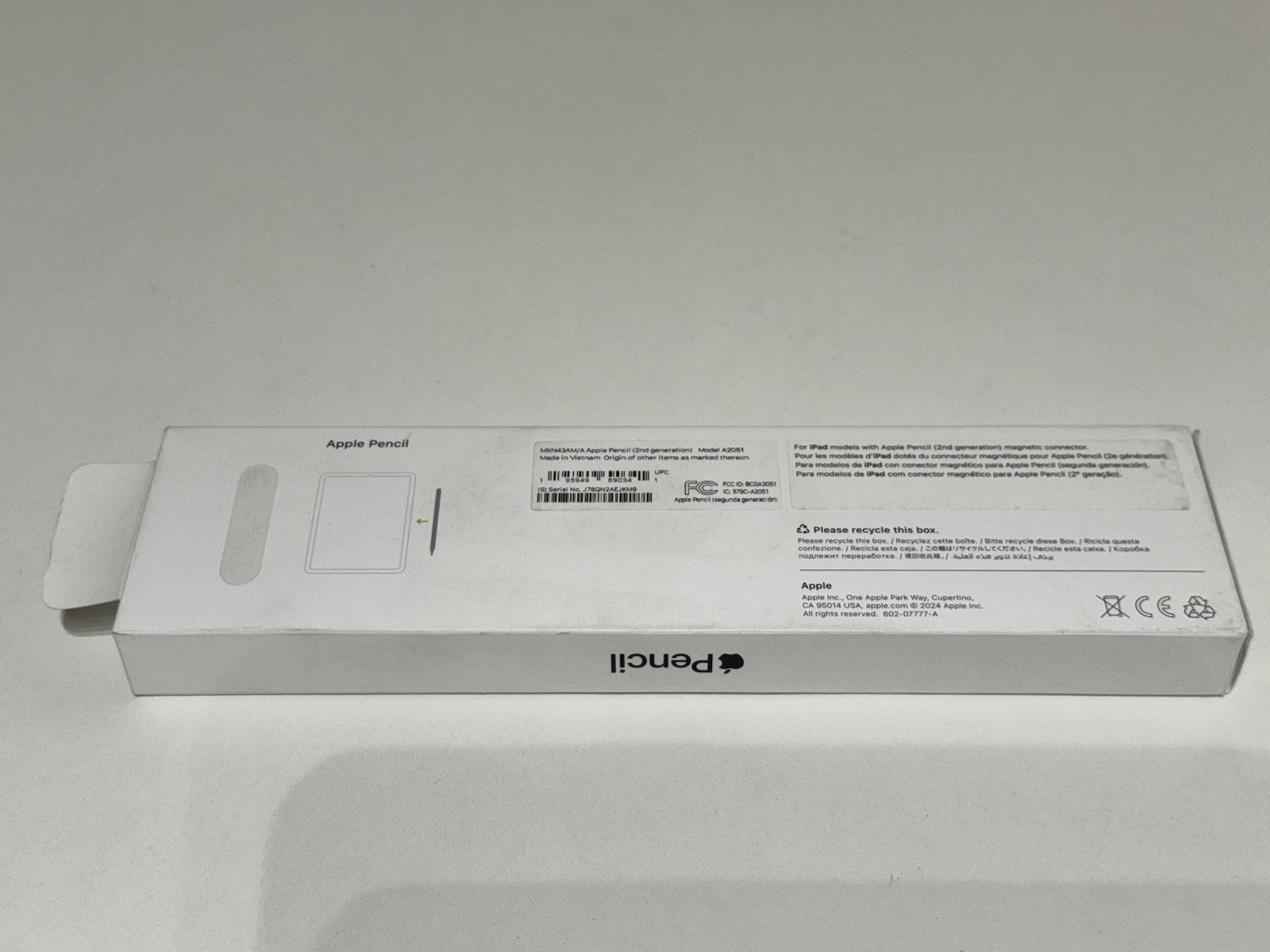 Apple Pencil (2nd Generation) MXN43AM/A - White - A2051