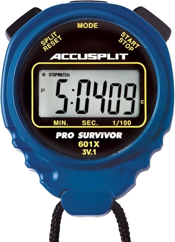 ACCUSPLIT Pro Survivor - A601X Stopwatch, Clock, Extra Large Display (Cherry)