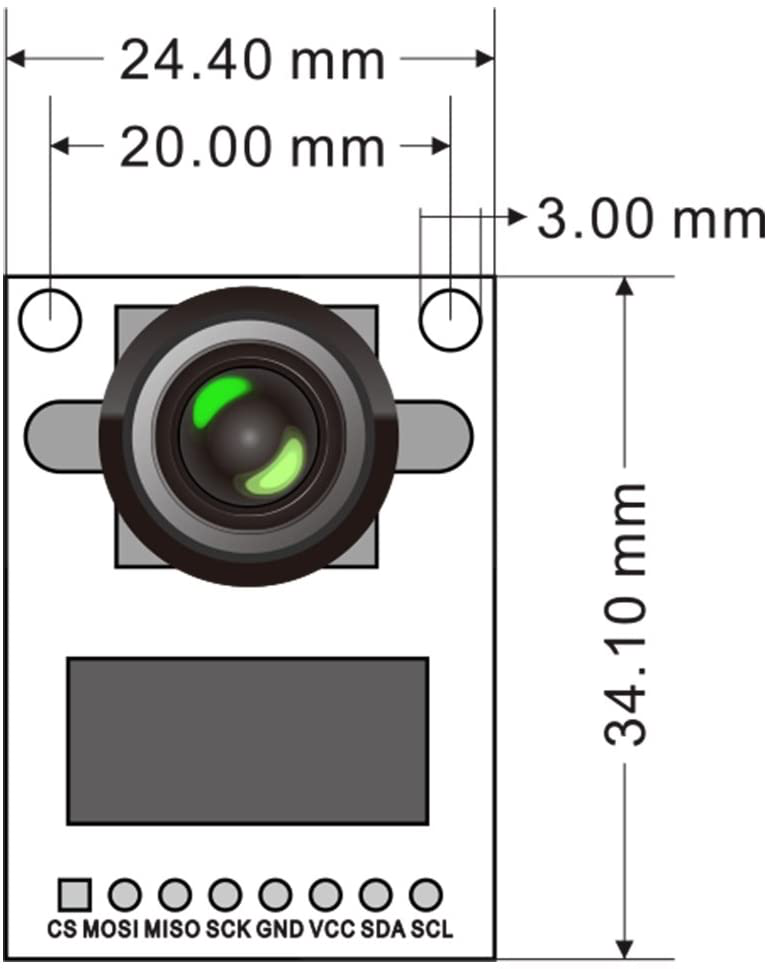 Arducam Mini Module Camera Shield with OV2640 2 Megapixels Lens for Arduino UNO