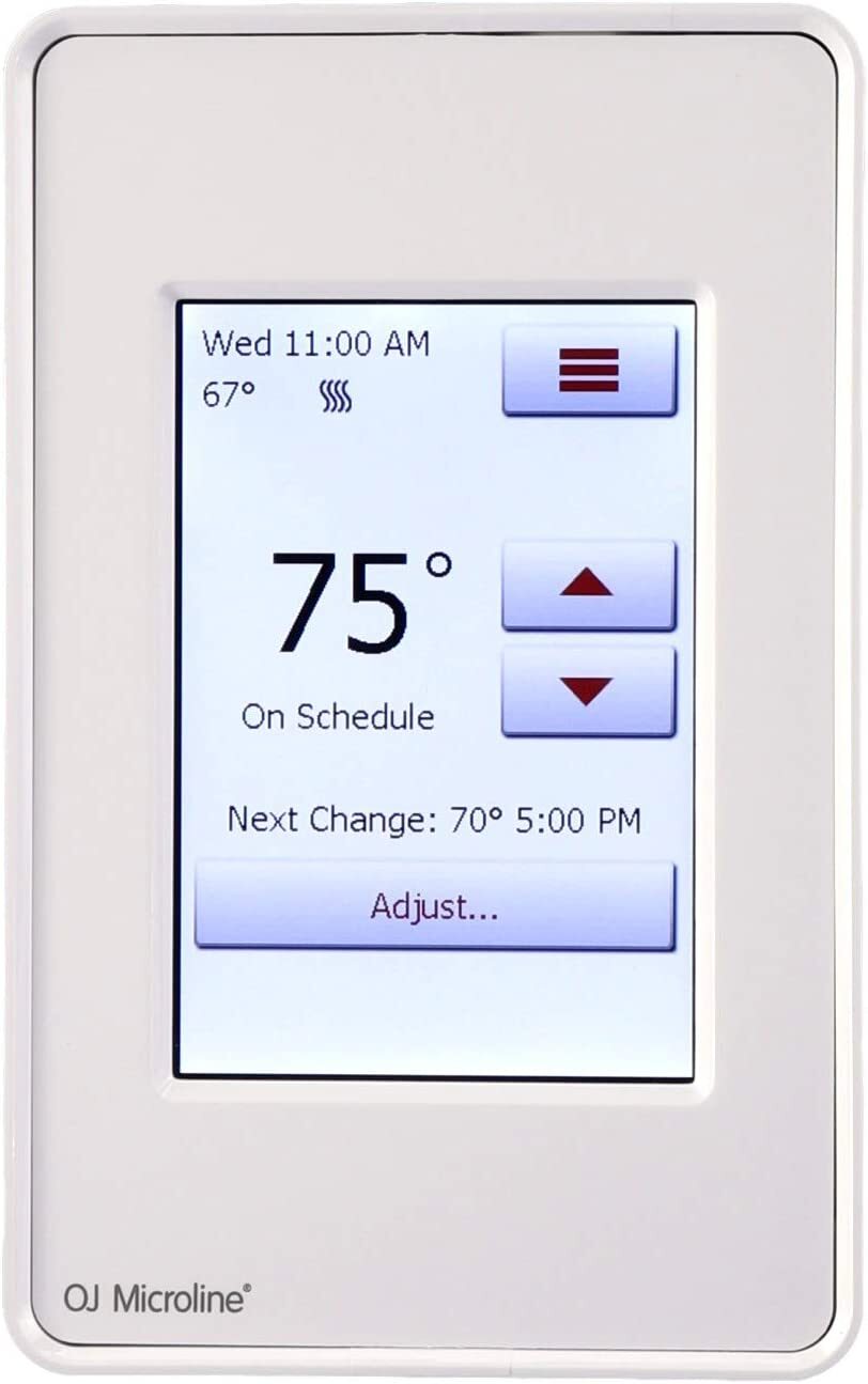 OJ Microline UDG4-4999 Programmable Floor Heating Thermostat with Class A GFCI