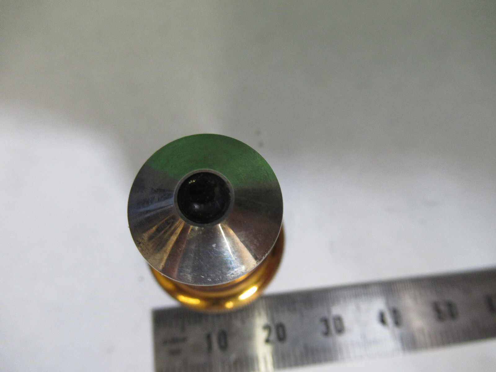 ANTIQUE BRASS OBJECTIVE SPENCER 10X MICROSCOPE OPTICS AS PICTURED Z7-FT-76