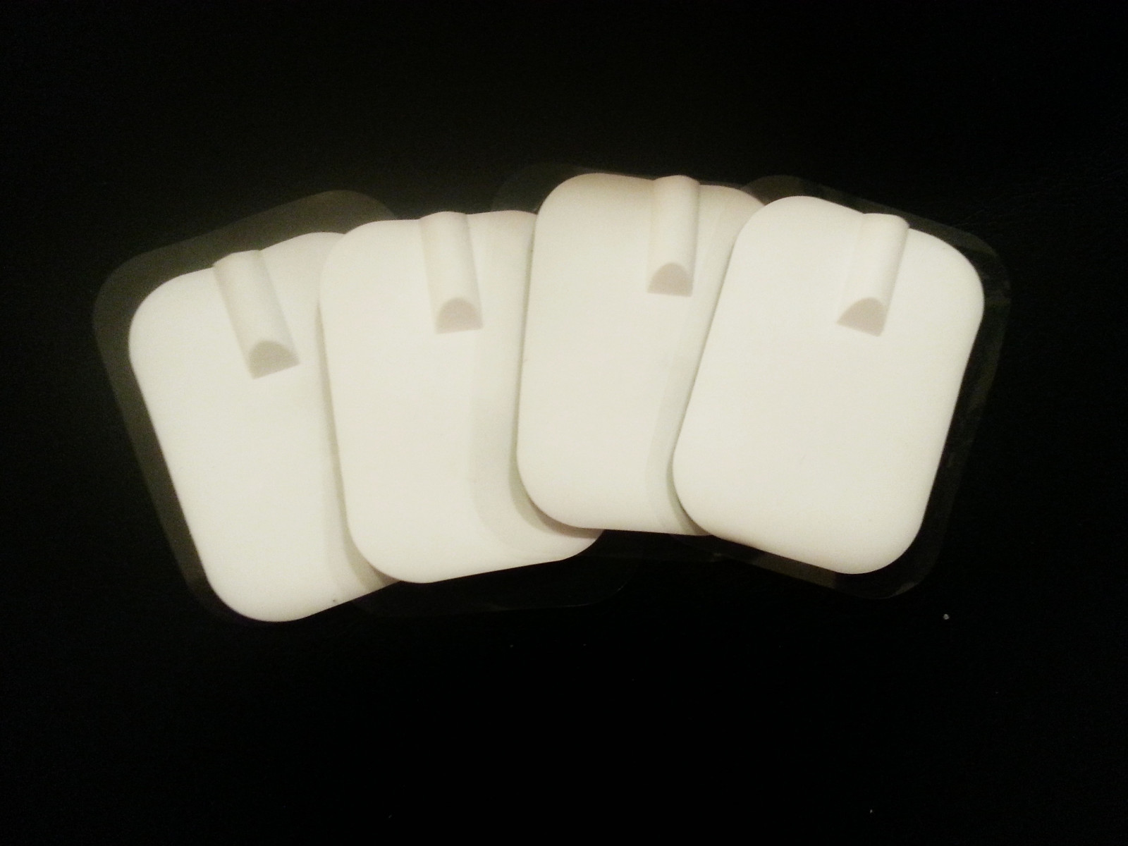 Electrode Pads Silicone Rubber (8) 4 Pairs 2mm Connection Massage Pads Reuse