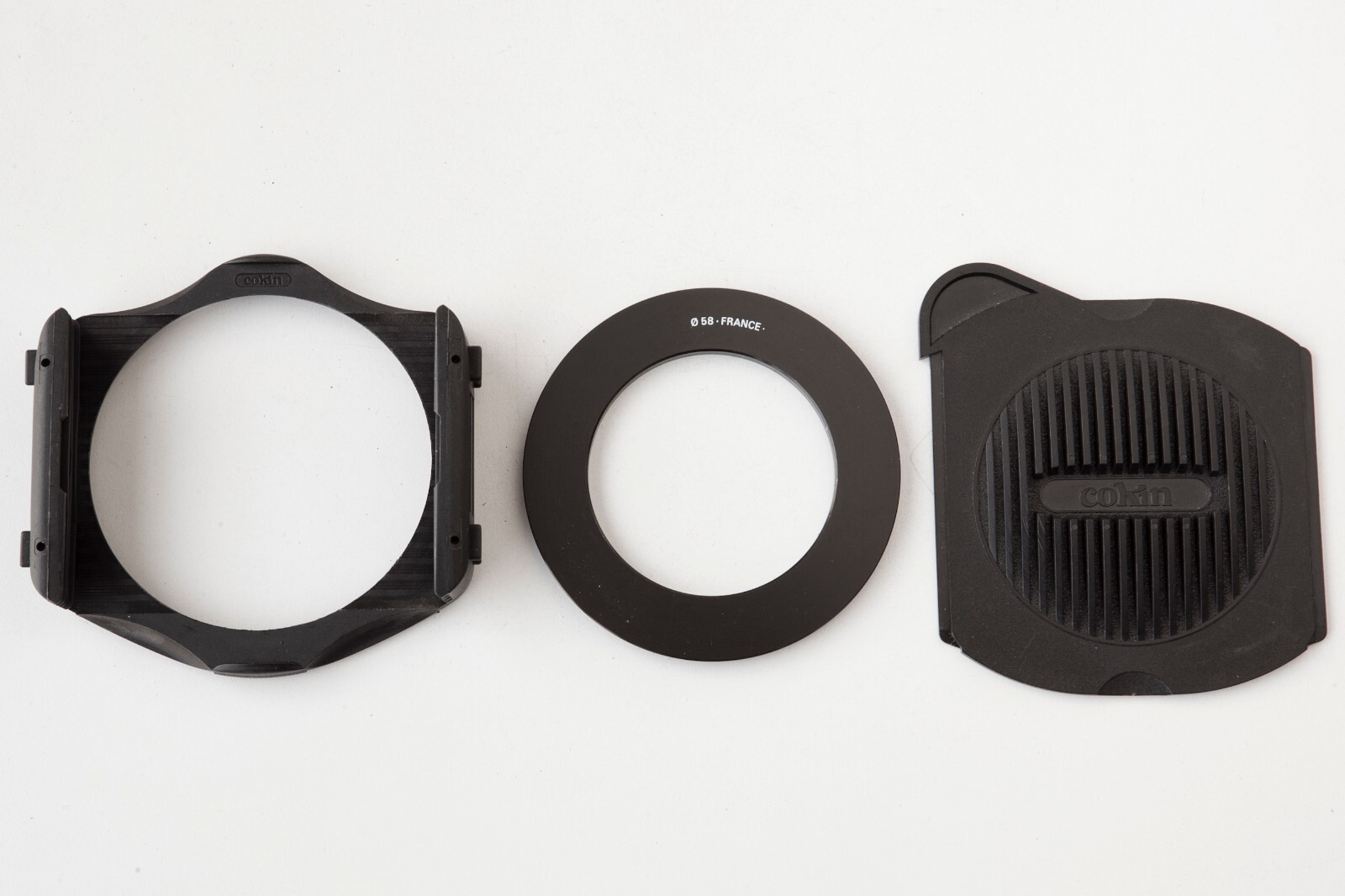 COKIN System P Filter Holder w/Cap & 58mm Ring Adapter Made in France