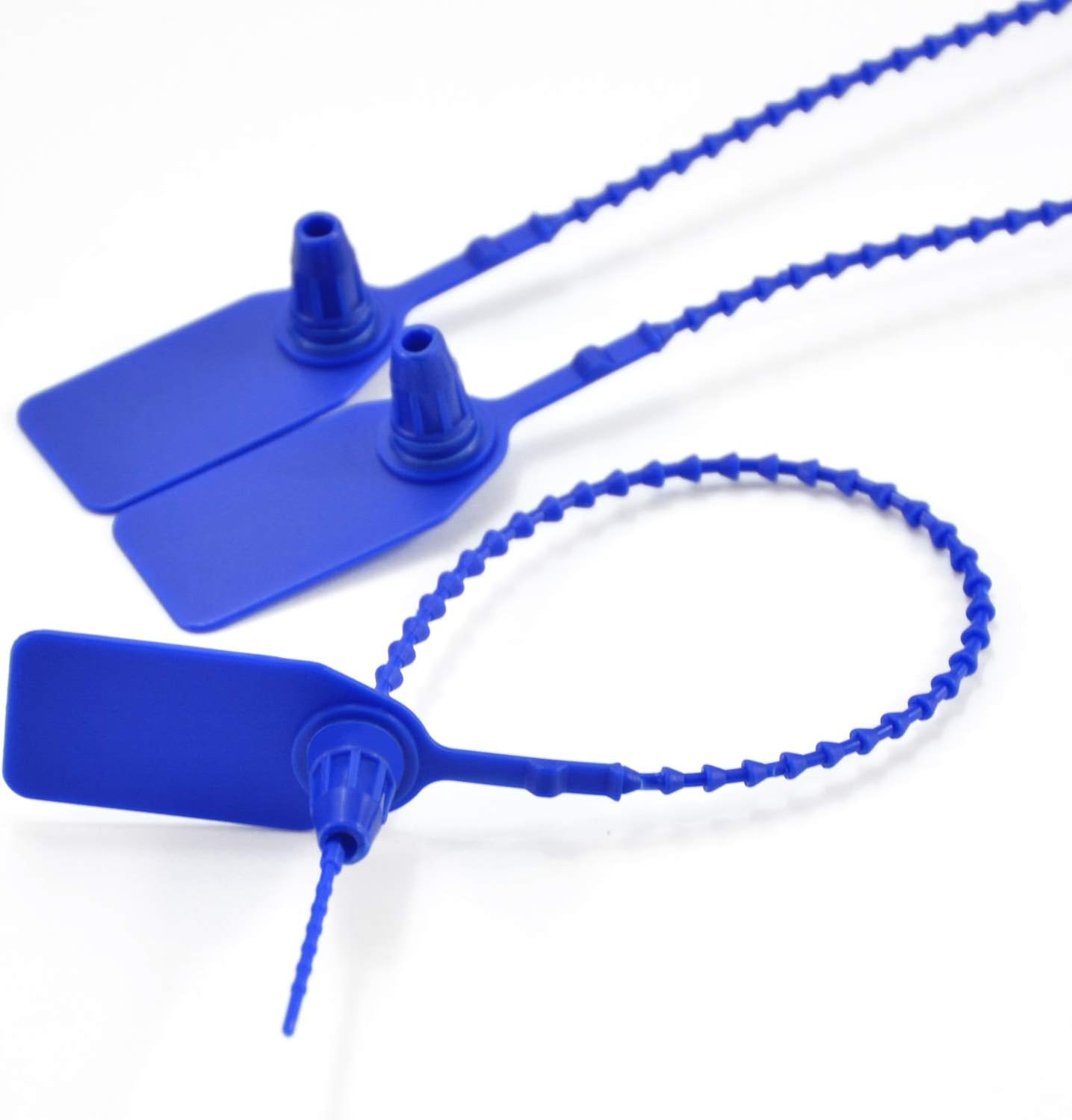 (R) 100 Plastic Tamper Seals, Zip Ties for Fire Extinguishers Pull Tite Security