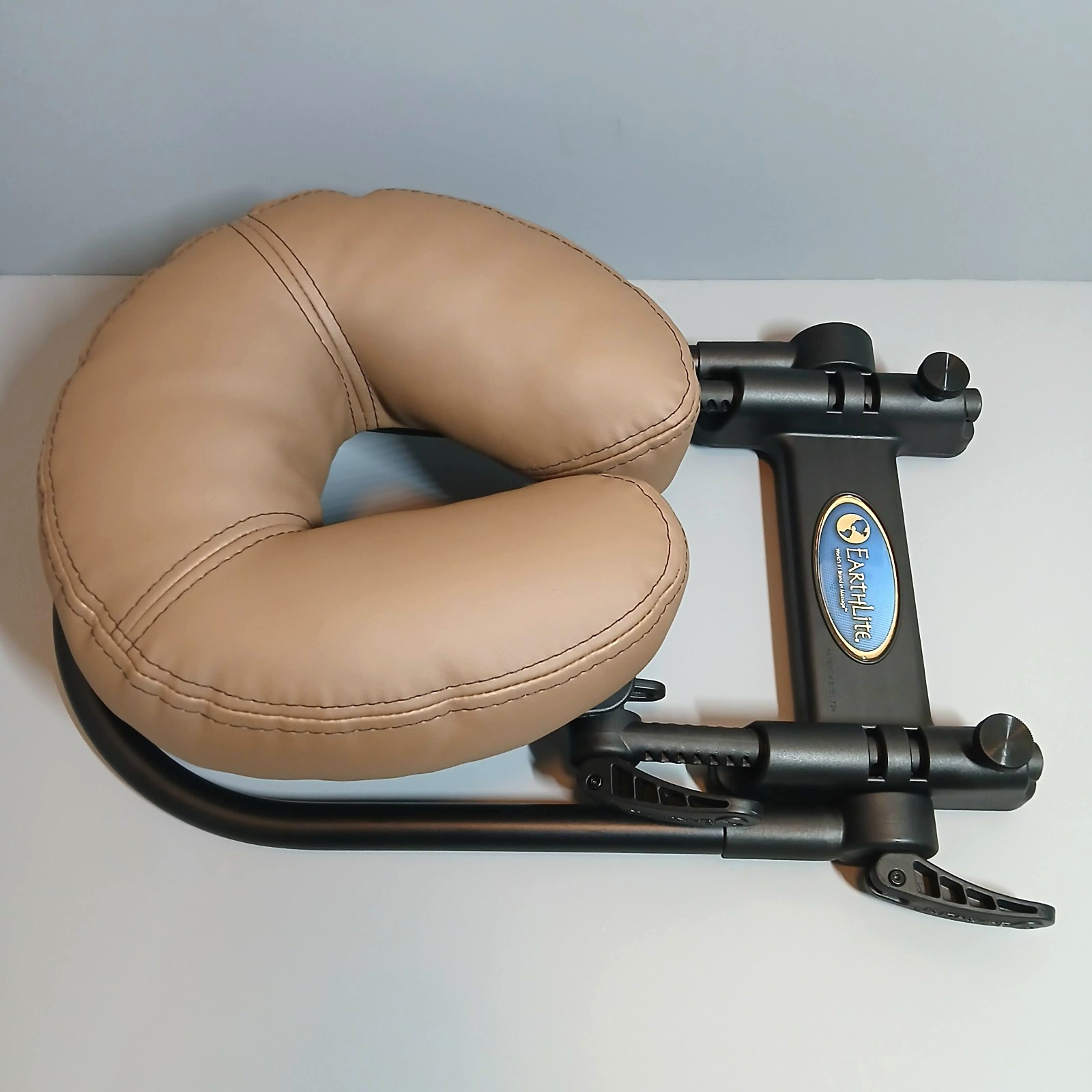 EarthLite Deluxe Adjustable Face Cradle Headrest for Massage Table – Dual Levers