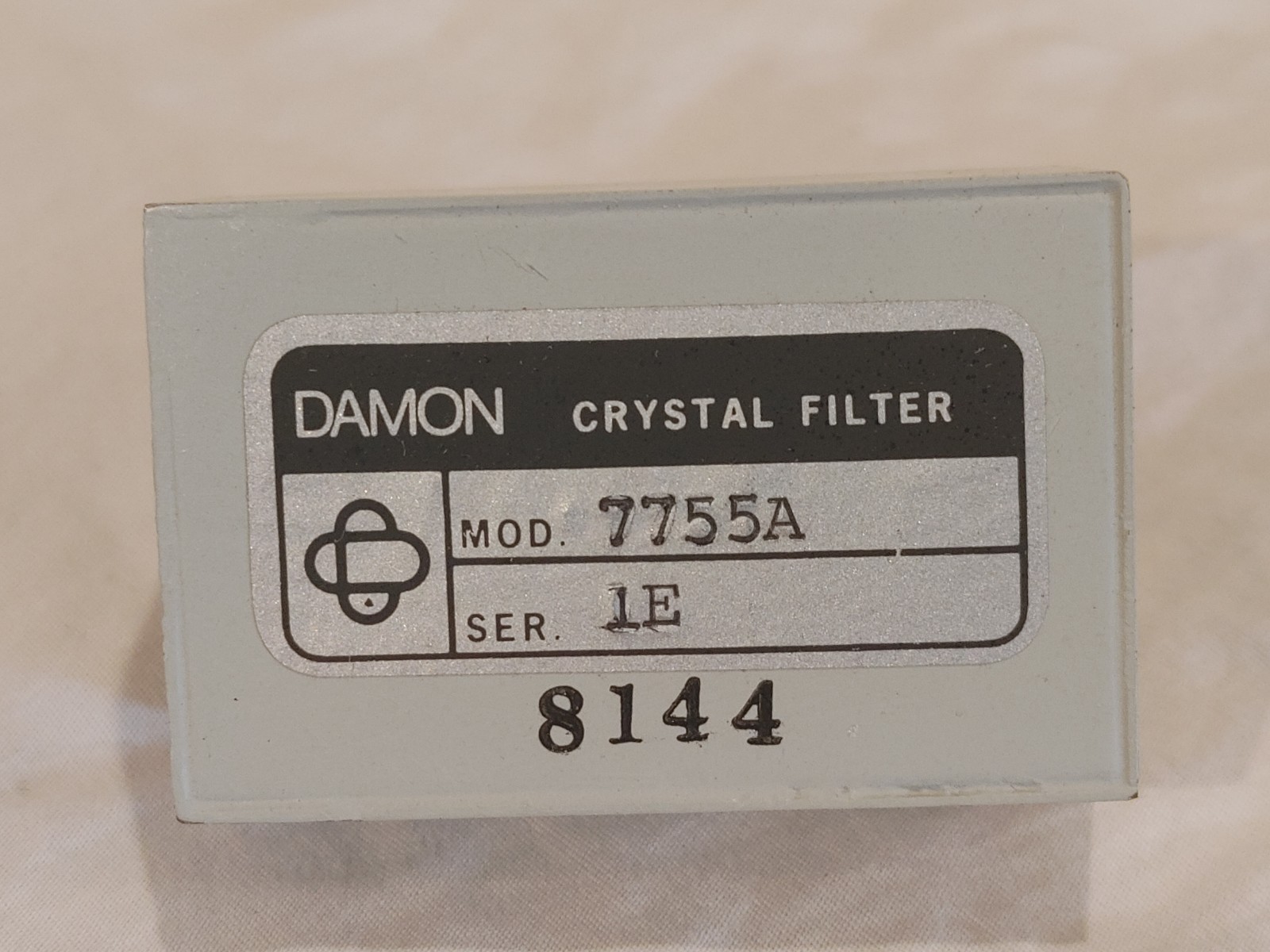 Damon Crystal Filter, model number 7755A 8144 Serial 1E