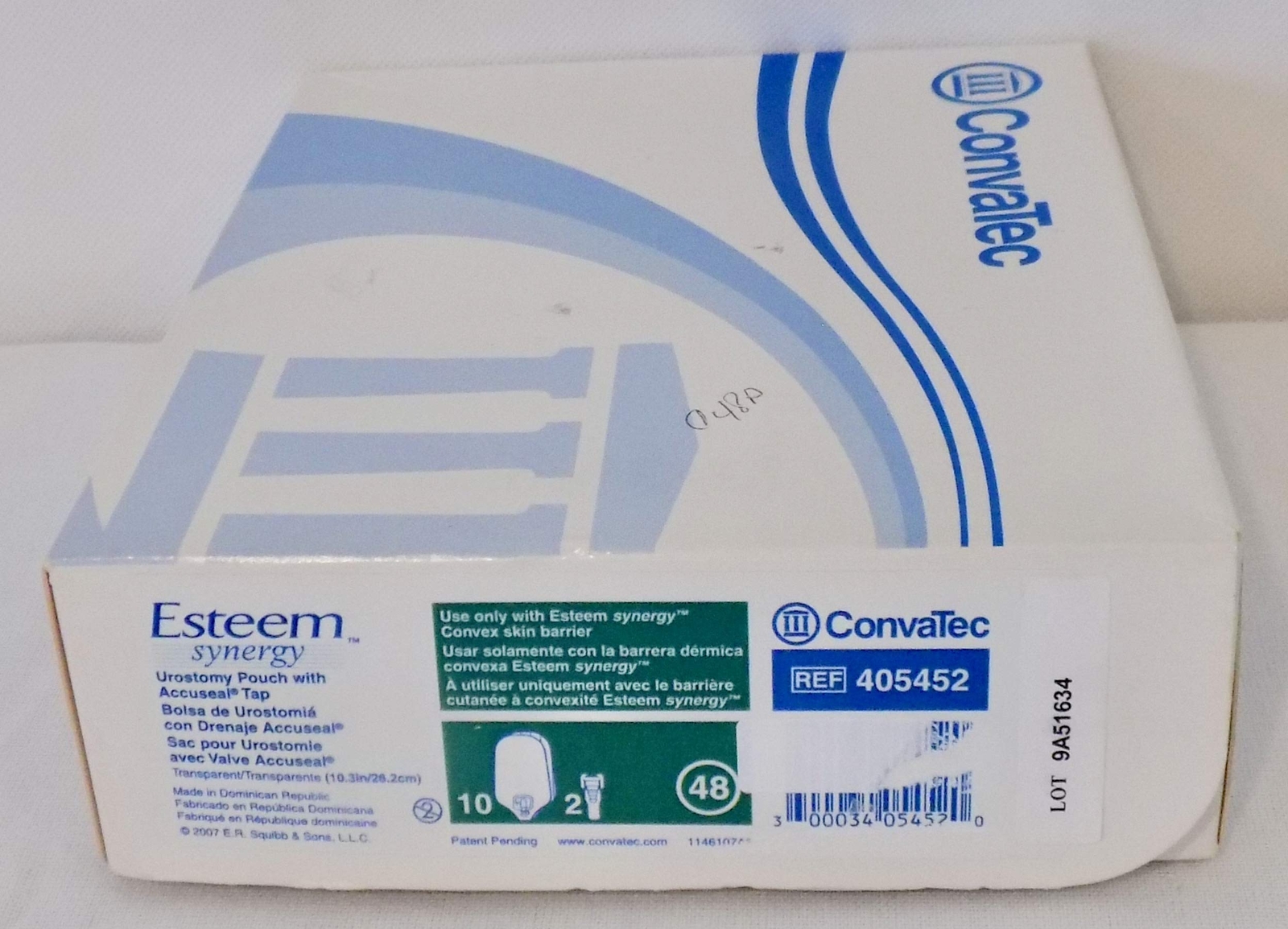 Esteem synergy 2-Piece Urostomy Pouch Fits Stoma Size 7/8" to 1-1/4", Transpa...