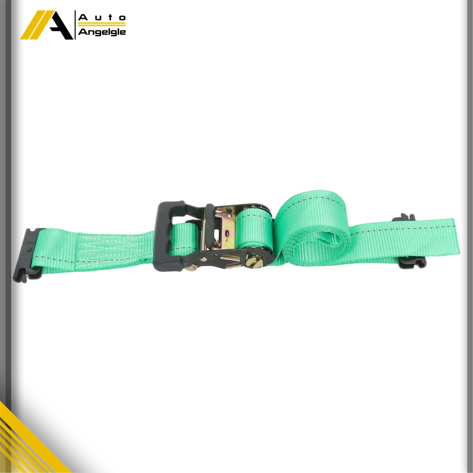 Green E Track Wheel Chock 8ft Green Ratchet Straps Kit 2 Sets For Trailers ATV