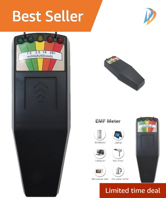 5 LED Handheld Magnetic Field Detector - Perfect for Ghost Hunting & Inspections