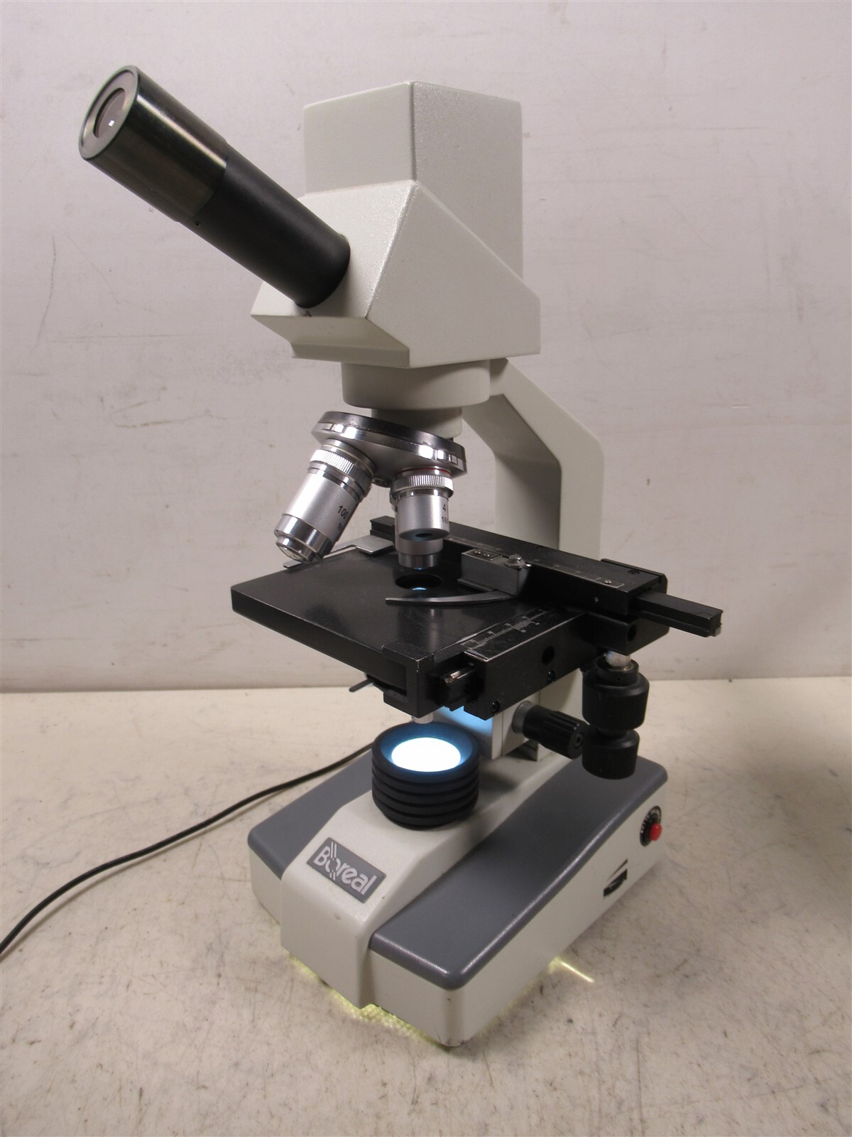 Boreal Monocular Digital Microscope with USB & 4 Objective Lenses & Light Source