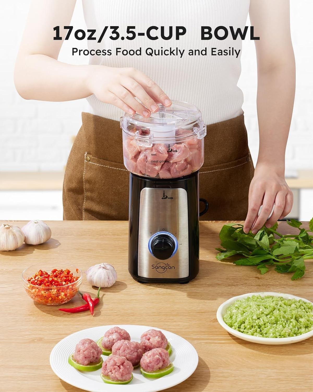 Multi Use Kitchen Blender Food Processor Combo for Smoothies and Chopping
