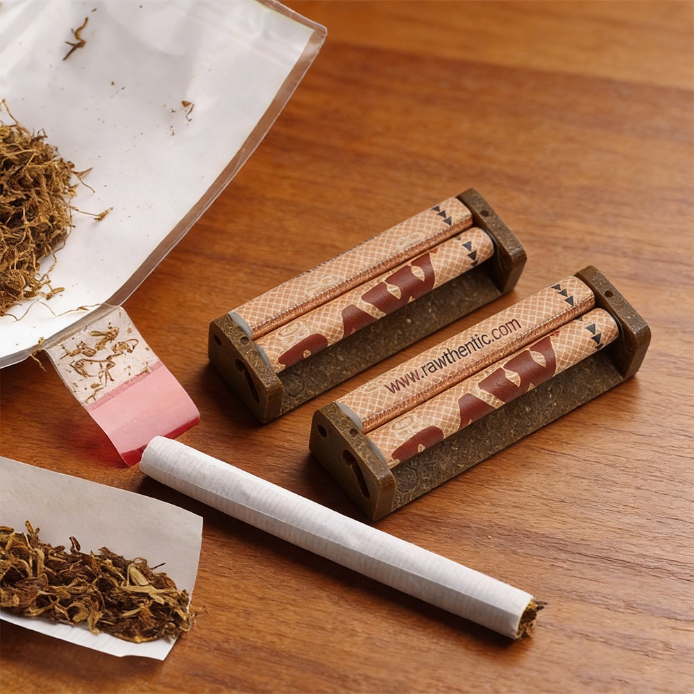 Raw 70mm Automatic Cigarette Tobacco Rolling Roller Machine 2 Packs