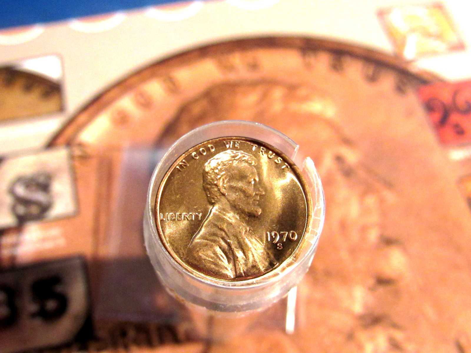 1970-S Lincoln  Penny Cent Original  Roll Of 50 Gem BU Coins