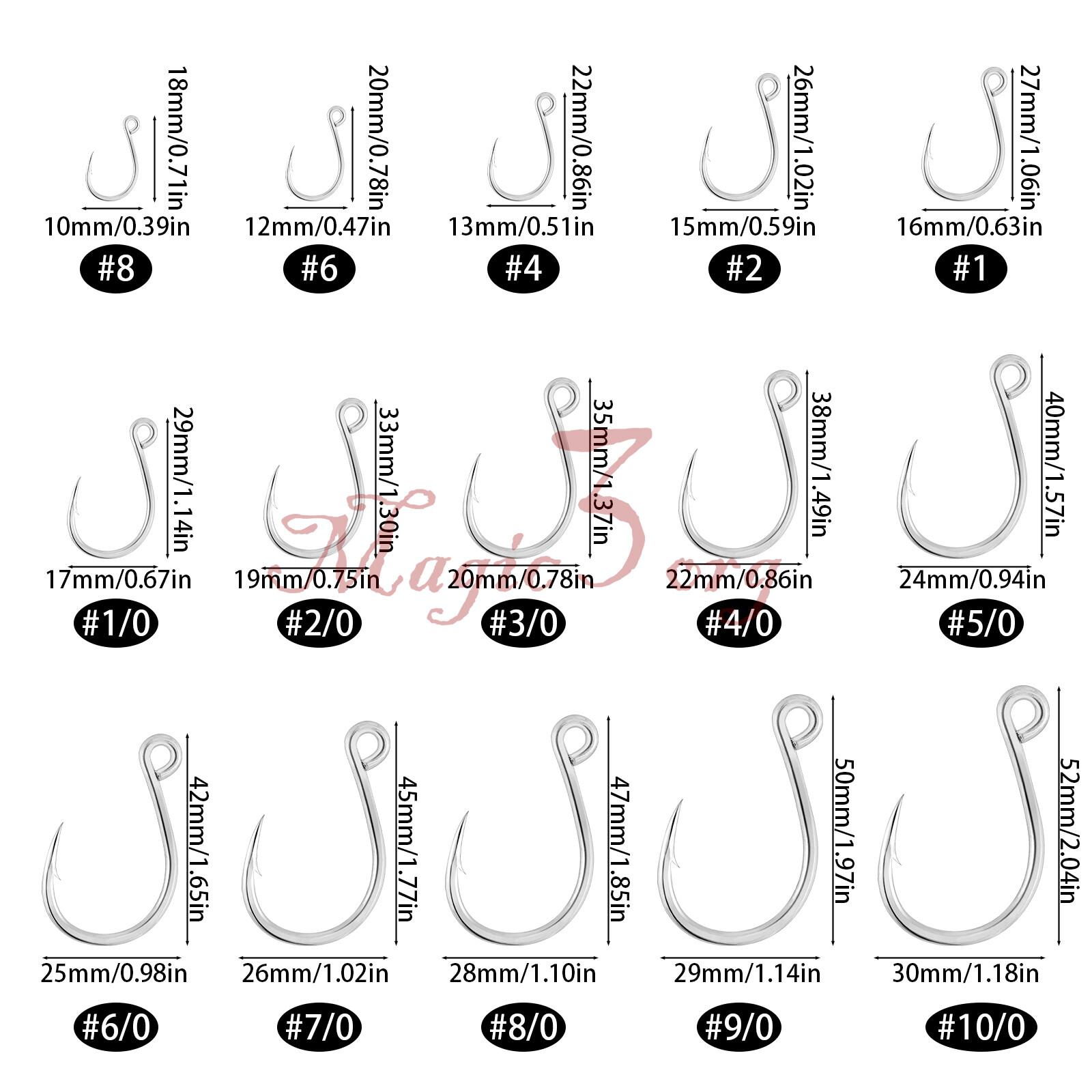 30pcs Baiting Single Hook Crankbait Spinnberbait Spoon Fishing Replacement Hook