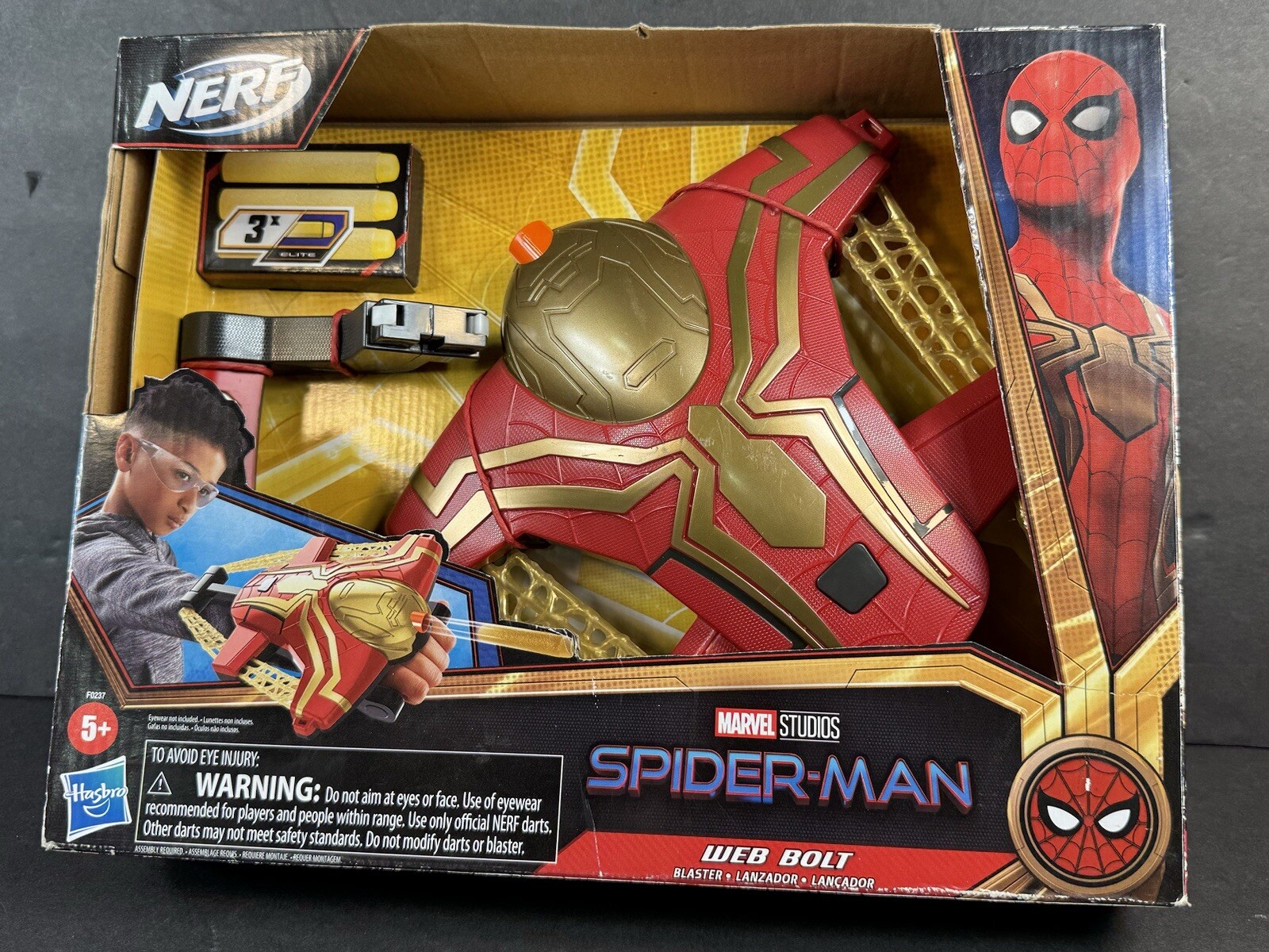 Spider-Man Web Bolt Nerf Gun Toy