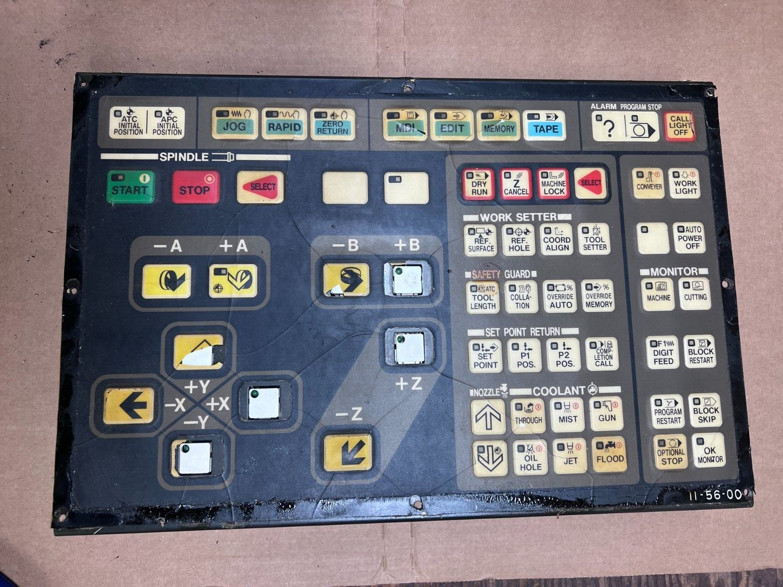 Hitachi Seiki Seicos Keyboard Keypad with OPIO-MC3 Operator Membrane 11-56-00