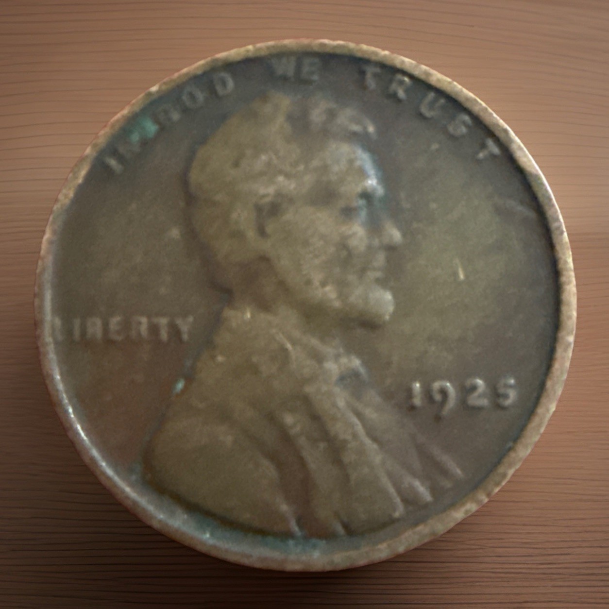 1925-P Dark Coin Sold As Pictured Lincoln Wheat Cent #2391