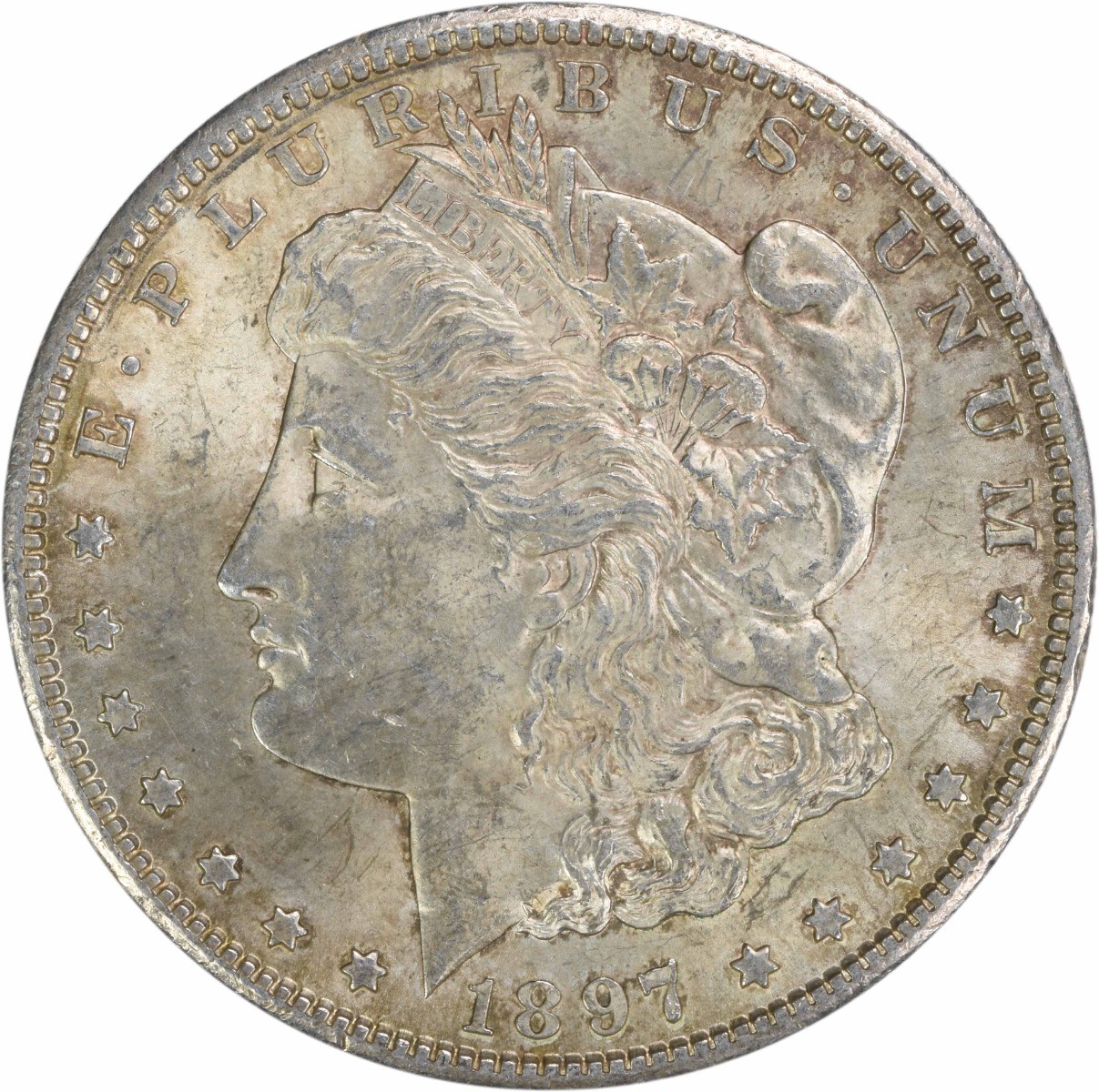 1897-S Morgan Silver Dollar AU Slider Uncertified #1156