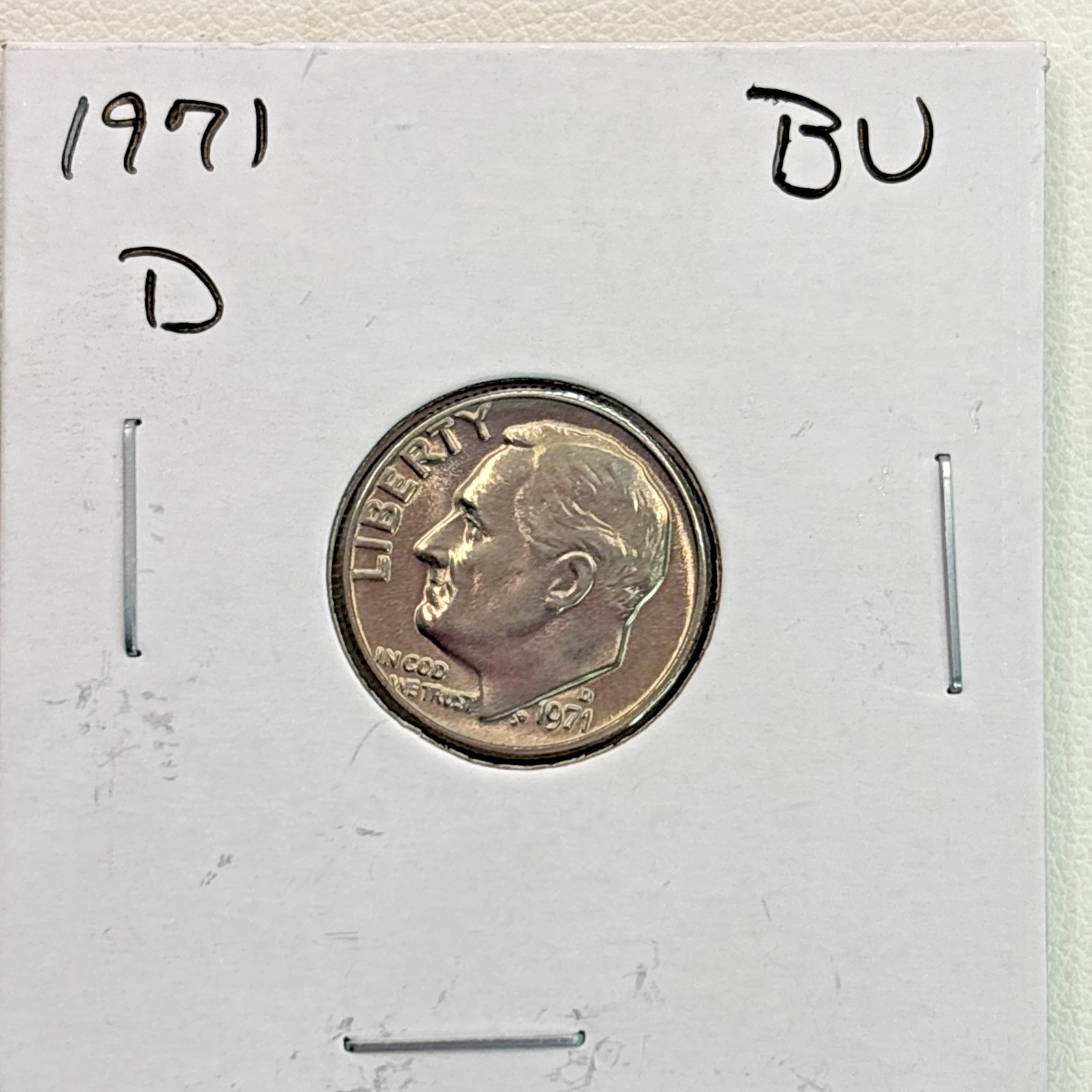 1971-D Roosevelt Dime BU (Brilliant Uncirculated) Denver Mint