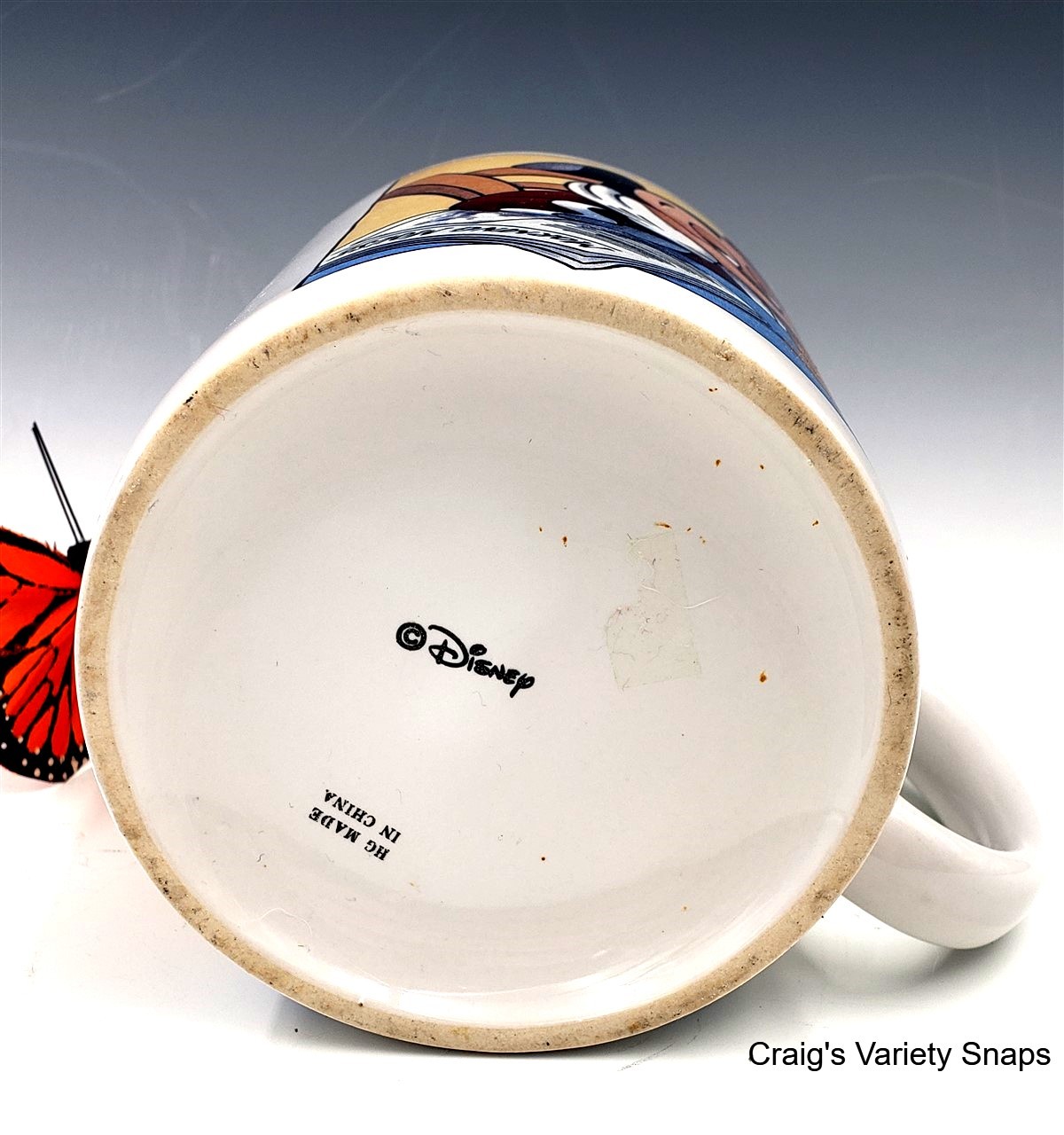 DISNEY Mickey Morning Mouse Ceramic Mug, LARGE UNUSED