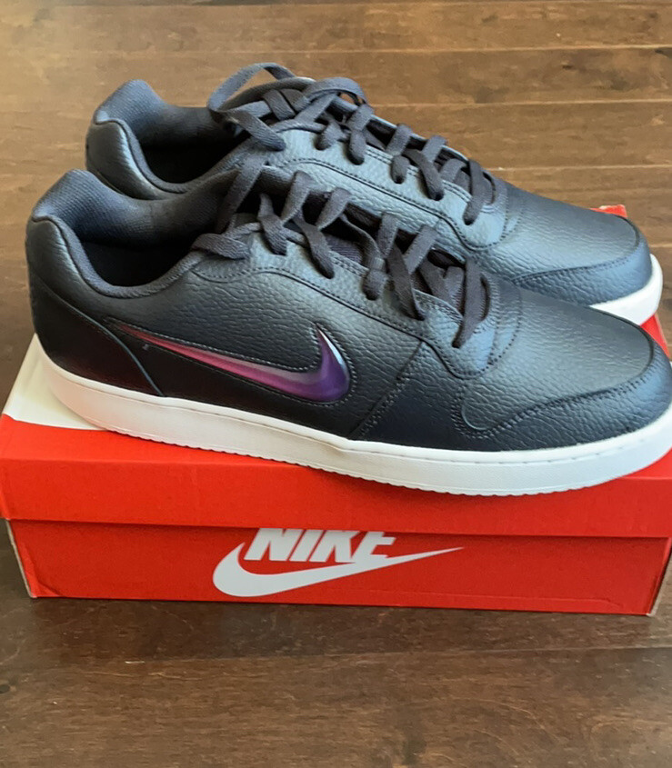 Men, Nike Ebernon Athletic Sneakers-SZ 14 -Oil Grey Purple-AQ1774 003 free Ship
