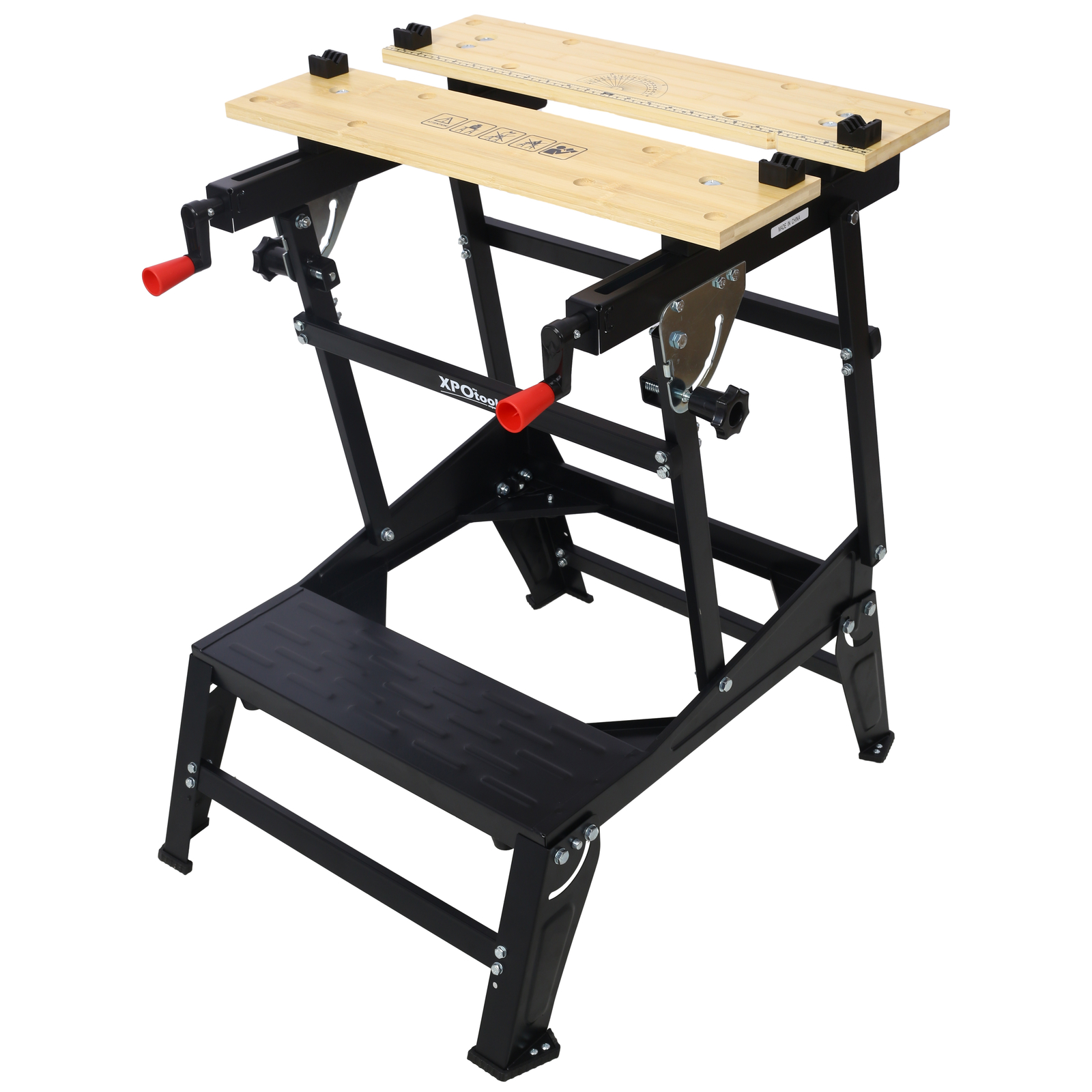 Multifunctional Workbench Foldable Workbench w/ Adjustable Jaws for Woodworking