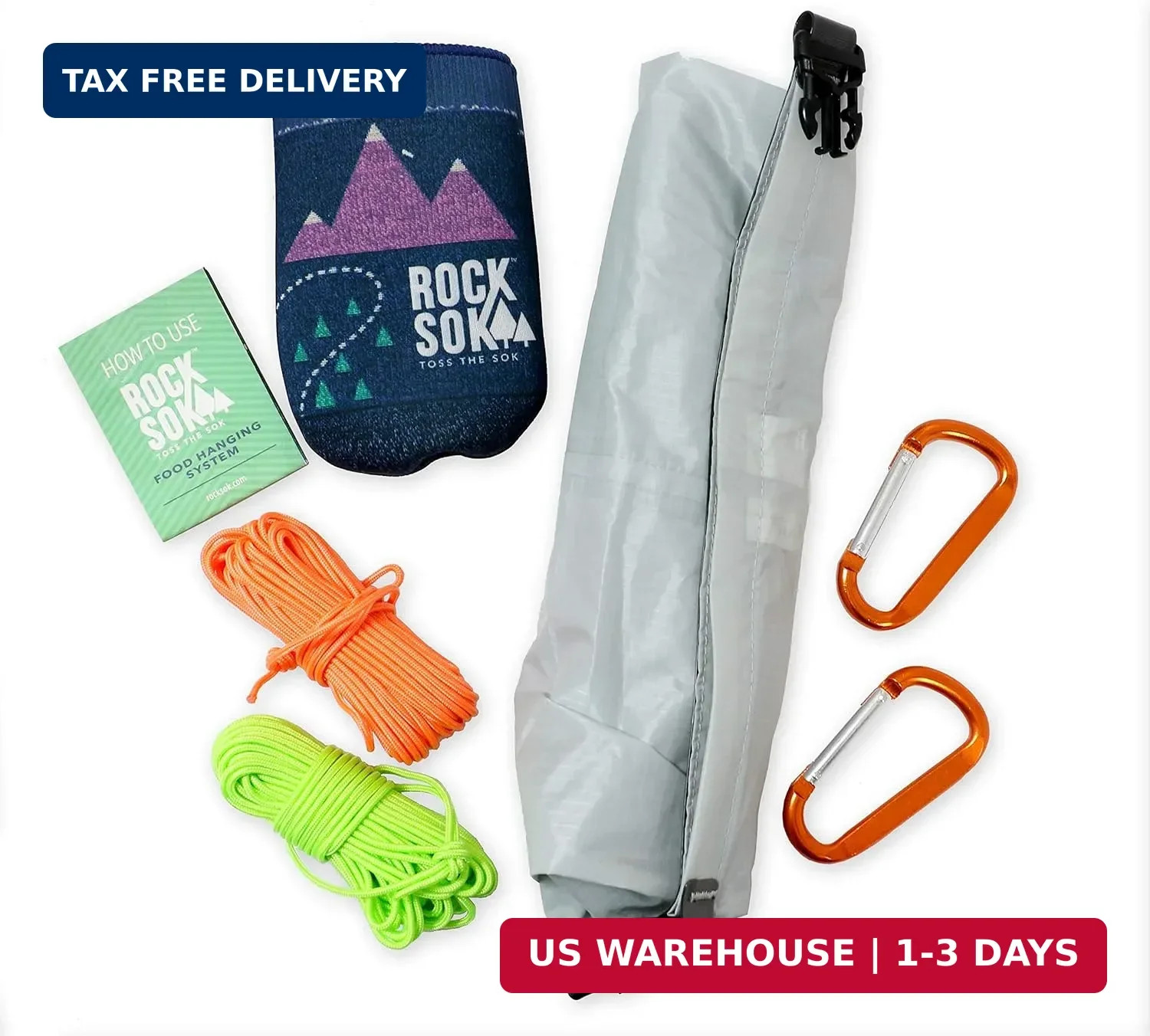 Ultralight Bear Bag Food Hanging System for Camping & Hiking - Waterproof Food B