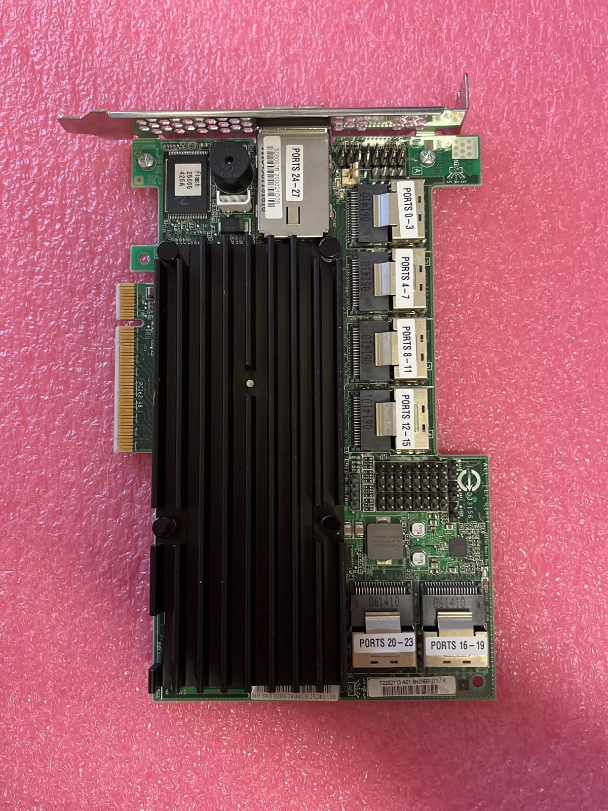 LSI LOGIC MR SAS 9280-24I4E MR SAS 9280-24I4E GRAPHICS CARD