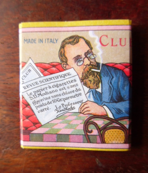 CLUB MODIANO SQUARE PACK LE PROFESSOR ROLLING PAPERS NO Bar Code No GLUE ITALY