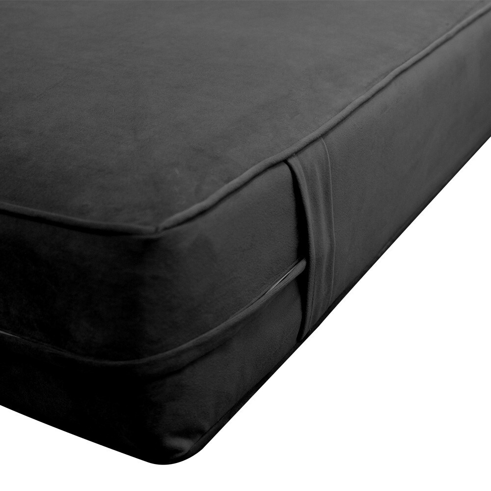 |SLIPCOVER ONLY| V5 Velvet Indoor Daybed Mattress Pillow Pipe Trim Full AD350
