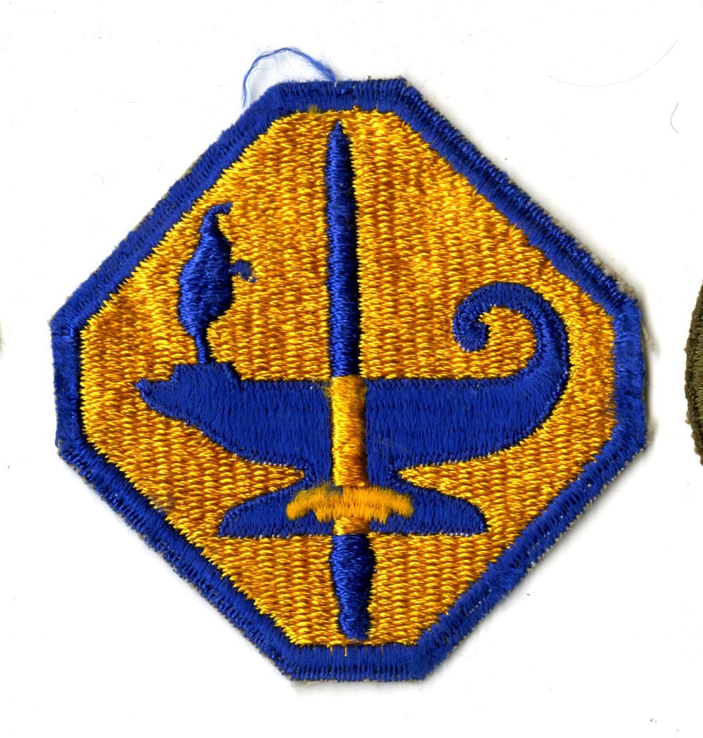 Army Specialized Training Program White Back Patch WWII Vintage