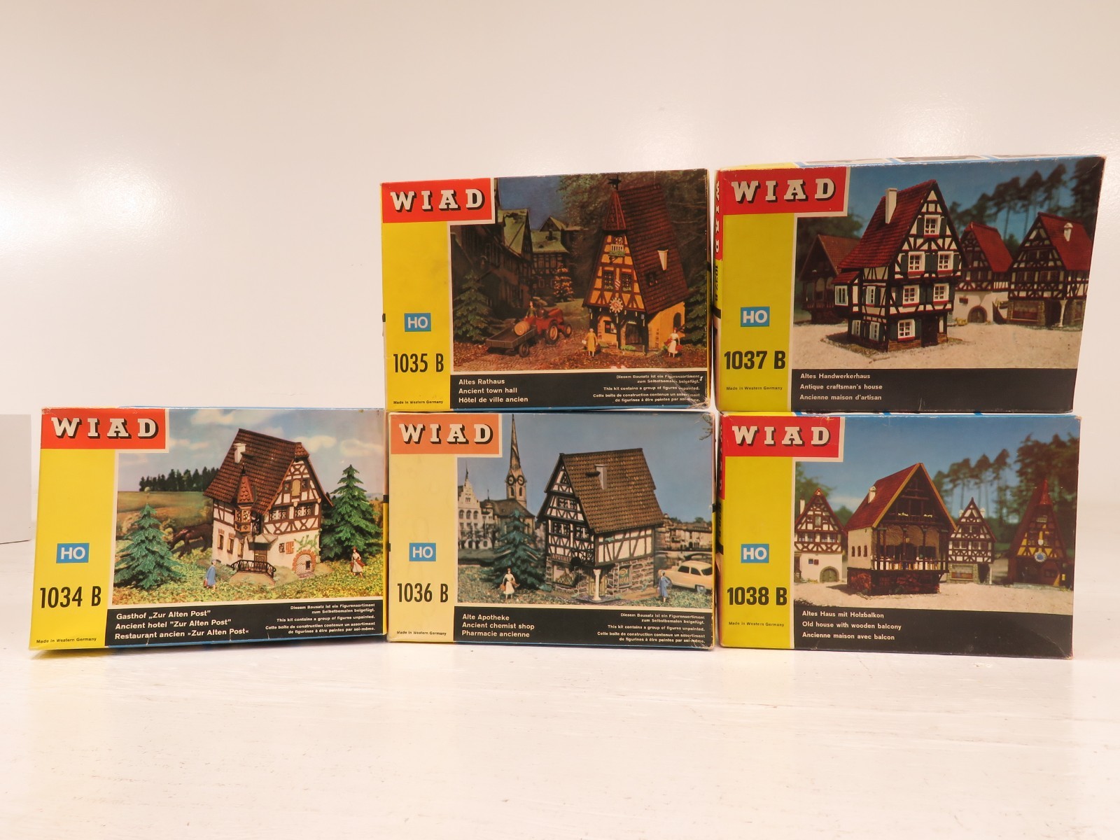 Wiad HO Vintage Building Kits 1034-38B Lot of 5 NIB 12535