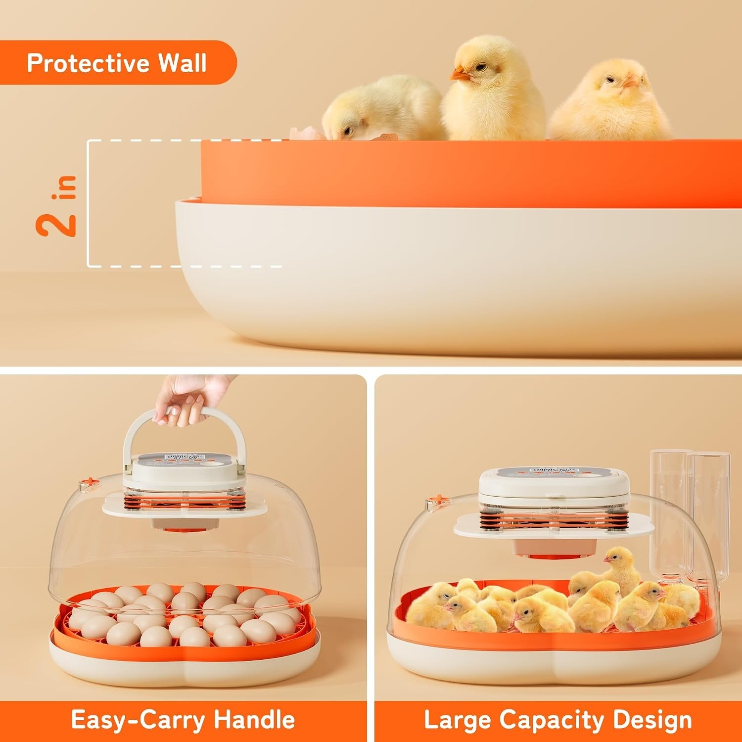 HatchPro 25 Egg Incubator - Automatic Turning, Precise Temp & Humidity Control